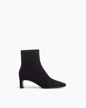 Rag & Bone Avery Zip Suede Ankle Boots - White