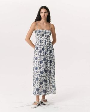 Rag & Bone Hallie Floral Cotton-Silk Maxi Dress - White