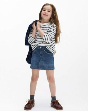 Rag & Bone Mini Miramar Skirt - Blue
