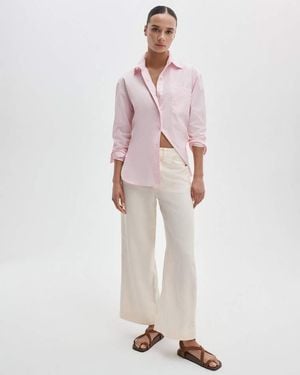 Rag & Bone Allison Wide-Leg Pants - Pink