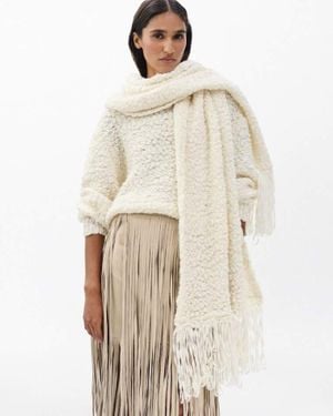 Rag & Bone Luisa Scarf Sweater - Natural