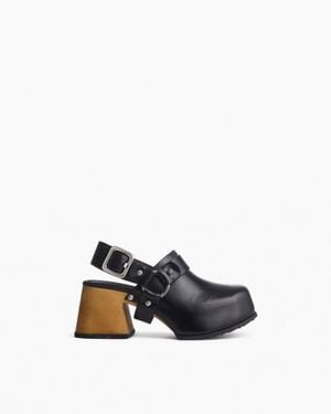 Rag & Bone Farrah Leather Harness Clogs - White