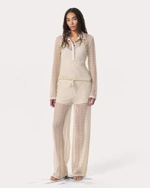 Rag & Bone Liv Mesh Pants - Natural