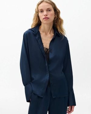 Rag & Bone Venus Lace Cami Blouse - Blue