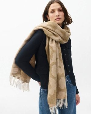 Rag & Bone Piper Leopard-Print Scarf - Natural