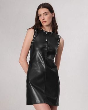 Rag & Bone Brigette Faux Leather Dress - Black