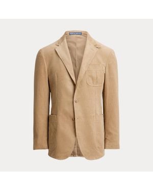 Ralph Lauren Polo Tailored Fit Corduroy Sport Coat - Natural