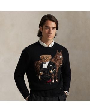 Ralph Lauren Polo Bear Wool Sweater - Black