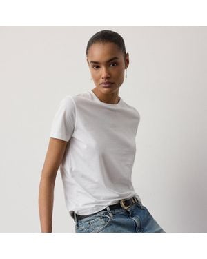 Ralph Lauren Hallie Cotton Jersey Tee - Grey