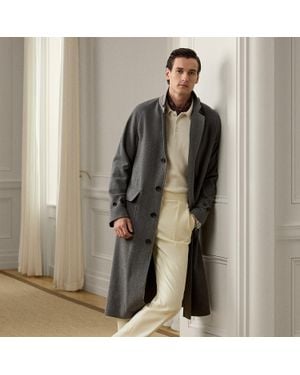 Ralph Lauren Ralph Lauren Gregory Hand-Tailored Wool Trouser - Natural