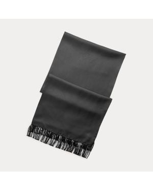 Ralph Lauren Ralph Lauren Fringe Silk Twill Scarf - Black