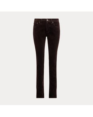 Ralph Lauren Ralph Lauren Barrett Slim Flocked Denim Jean - Black