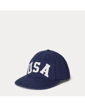 Polo Ralph Lauren Ralph Lauren Appliquéd Twill Ball Cap - Blue