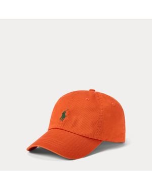 Polo Ralph Lauren Ralph Lauren The Iconic Cotton Chino Ball Cap - Orange