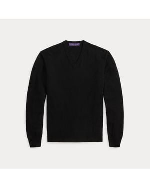 Ralph Lauren Ralph Lauren Cashmere V-Neck Sweater - Black