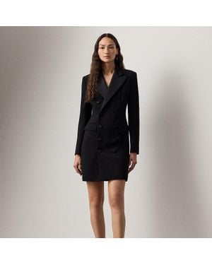 Ralph Lauren Cottrell Double-Breasted Cocktail Dress - Black