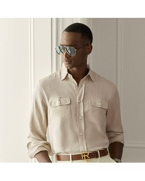 Ralph Lauren Silk-Linen Shirt - Natural