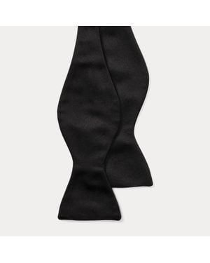 Ralph Lauren Silk Satin Bow Tie - Black