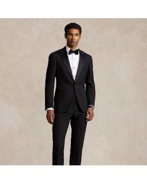 Ralph Lauren Polo Tailored Wool Barathea Peak Tuxedo - Black