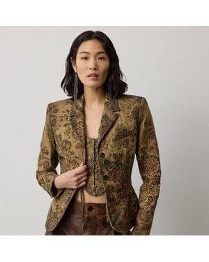 Ralph Lauren Maurice Floral Gobelin Jacket - Brown