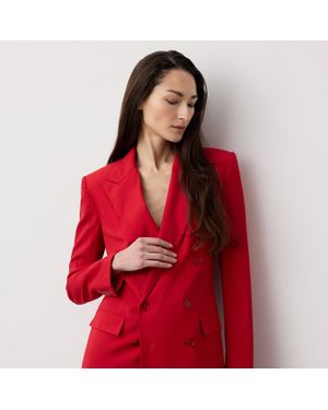 Ralph Lauren Ramona Wool-Blend Jacket - Red