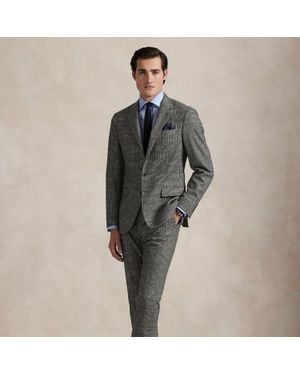 Ralph Lauren Polo Tailored Fit Glen Plaid Wool Suit - Grey