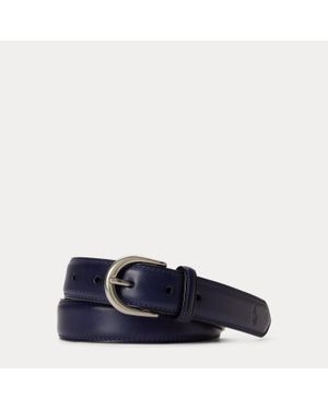 Ralph Lauren Full-Grain Leather Belt - Blue