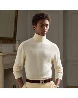 Ralph Lauren Cashmere Roll Neck Sweater - Natural