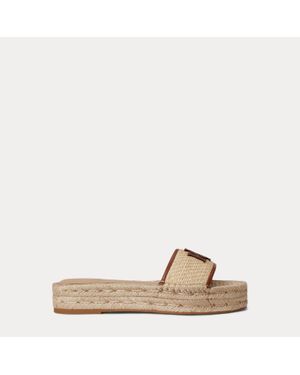 Ralph Lauren Flatform Sandals - Natural