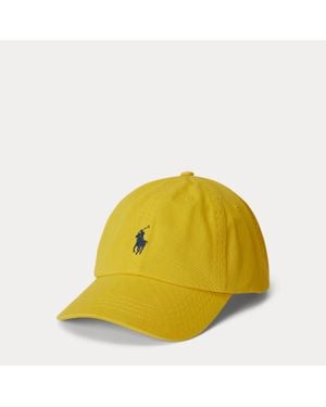 Ralph Lauren Embroidered Twill Ball Cap - Yellow