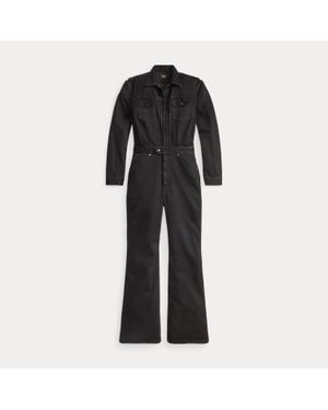 RRL Denim Western Coverall - Black