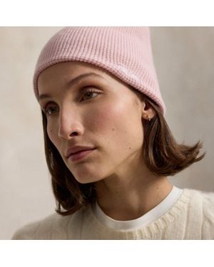 Ralph Lauren Ralph Lauren Waffle-Knit Wool-Cashmere Beanie - Brown