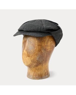 RRL Ralph Lauren Wool-Cotton Herringbone Earflap Cap - Multicolour