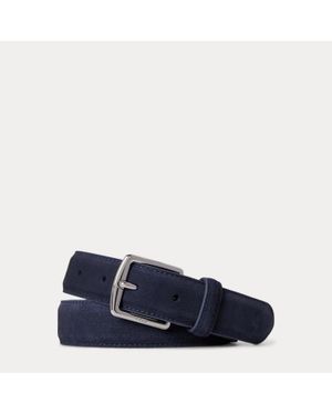 Ralph Lauren Suede Dress Belt - Blue