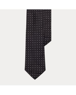 Polo Ralph Lauren Polka-Dot Silk Repp Tie - Black
