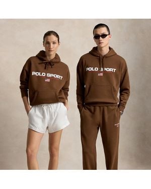 Ralph Lauren Relaxed Fit Polo Sport Hoodie - Brown