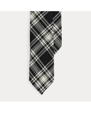 Ralph Lauren Graduate Tartan Tie - Black