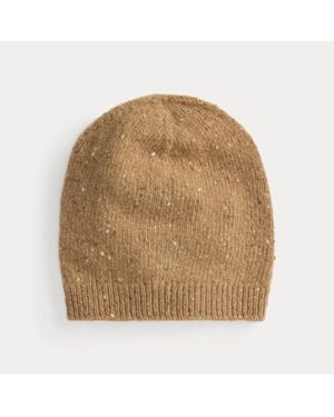 Ralph Lauren Ralph Lauren Cashmere-Blend Donegal Hat - Natural