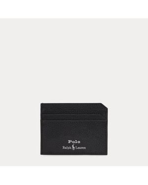 Polo Ralph Lauren Pebbled Leather Card Case - Black