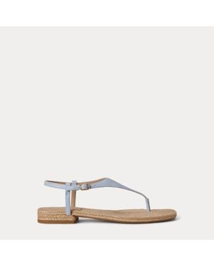 Ralph Lauren Ralph Everley Iii Nappa Leather Sandal - Natural
