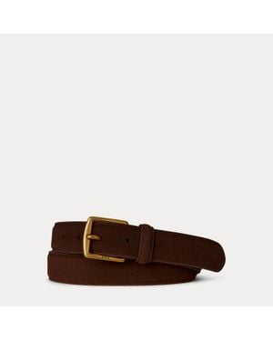 Polo Ralph Lauren Suede Dress Belt - Brown