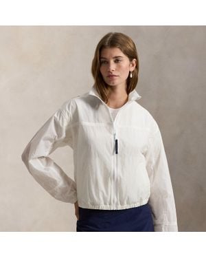 Ralph Lauren Mockneck Full-Zip Windbreaker - White