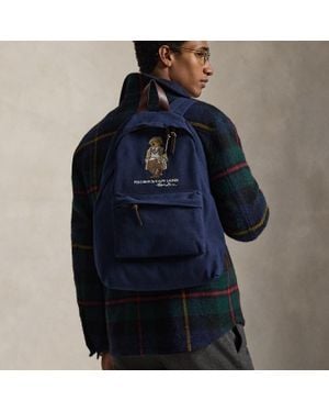 Ralph Lauren Polo Bear Canvas Backpack - Blue