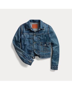 Ralph Lauren Cropped Denim Jacket - Blue