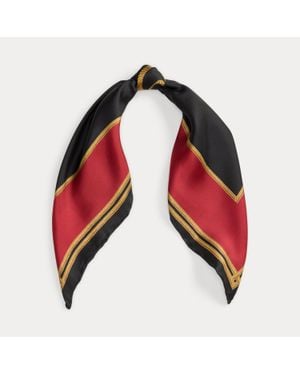 Ralph Lauren Ralph Lauren Logo Silk Square Scarf - Red
