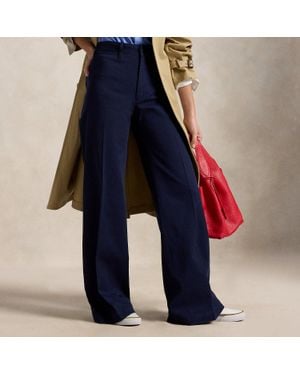 Ralph Lauren Beaton Stretch-Cotton Pant - Blue