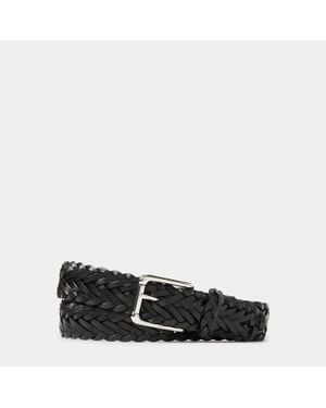 Ralph Lauren Ralph Lauren Braided Leather Belt - Black