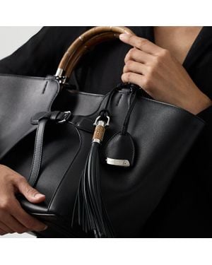 Ralph Lauren Ralph Lauren The Ralph Calfskin Tassel Bag Charm - Black