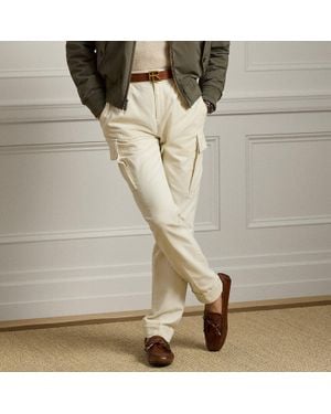 Ralph Lauren Ralph Lauren Hand-Tailored Corduroy Cargo Trouser - Natural