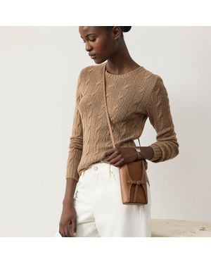 Ralph Lauren Ralph Lauren The Ralph Calfskin Phone Pouch - Brown